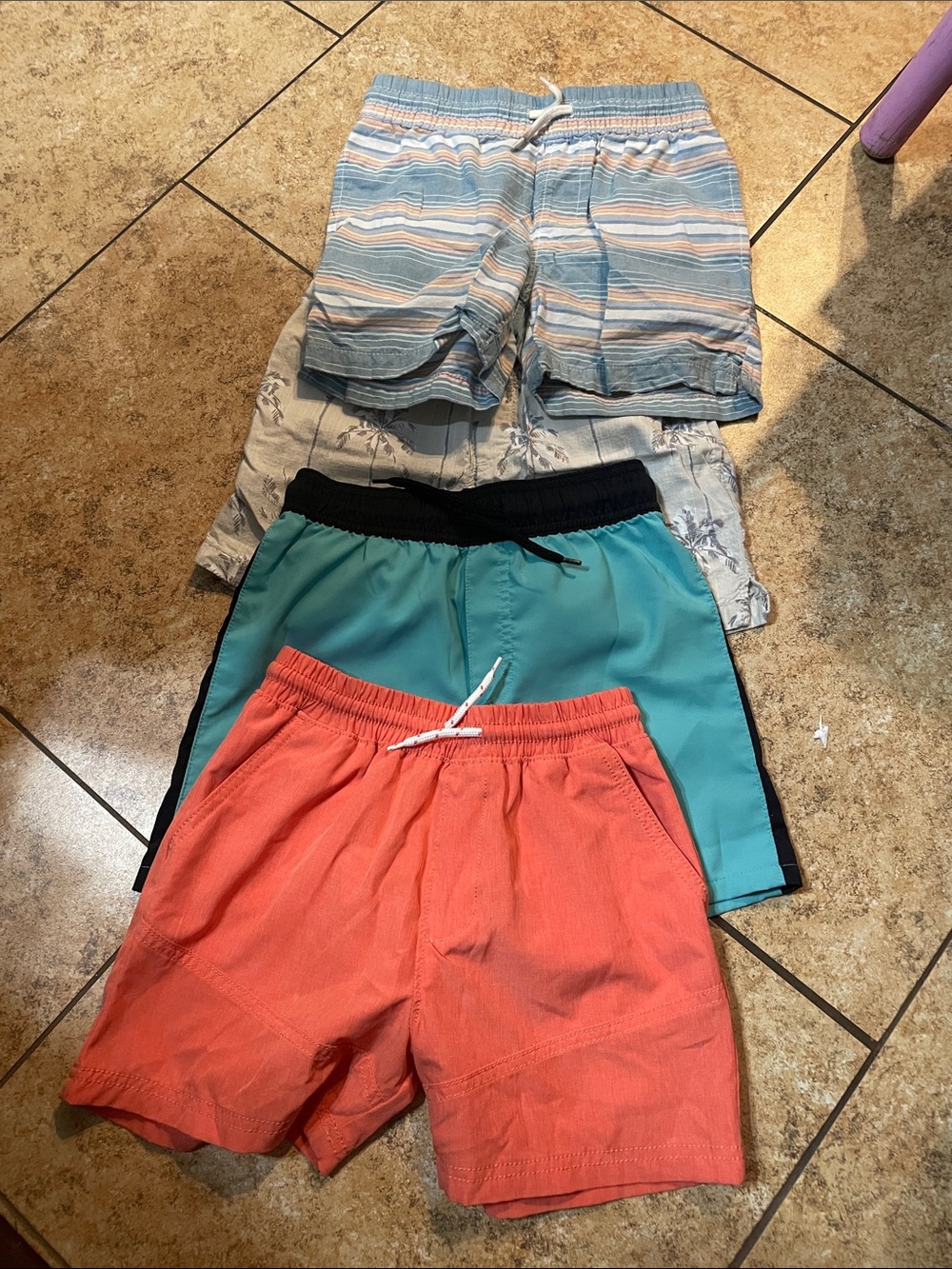 OshKosh B'gosh Coral Pull-On Shorts with Drawstring